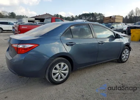 2015 Toyota Corolla L z USA, uszkodzony, nr VIN 2T1BURHE6FC415596